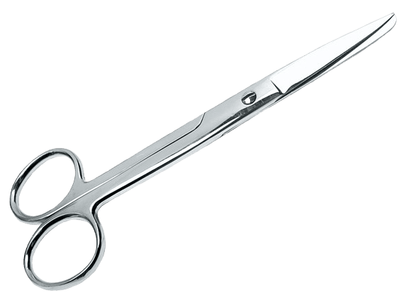 Ciseaux médecin dauphin droits 14cm à vis