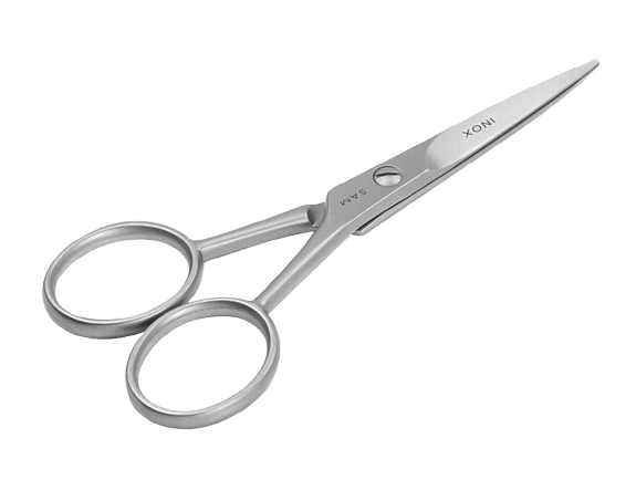 Moustache scissors, satin, 11cm