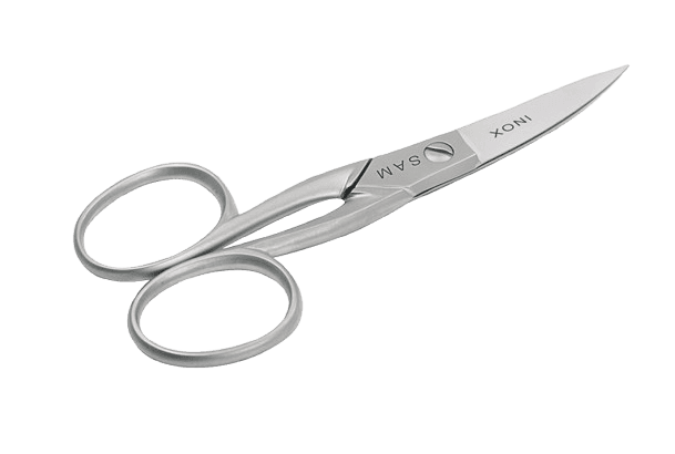 Ciseaux à ongles micro-denté inox satiné 10,5cm