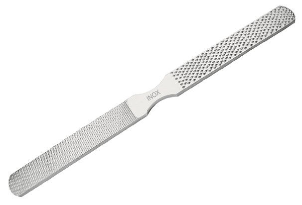 Lime râpe pédicure monobloc inox 15,5cm