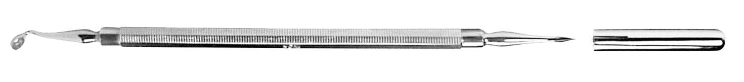 Instrument double inox — excavateur et lancette